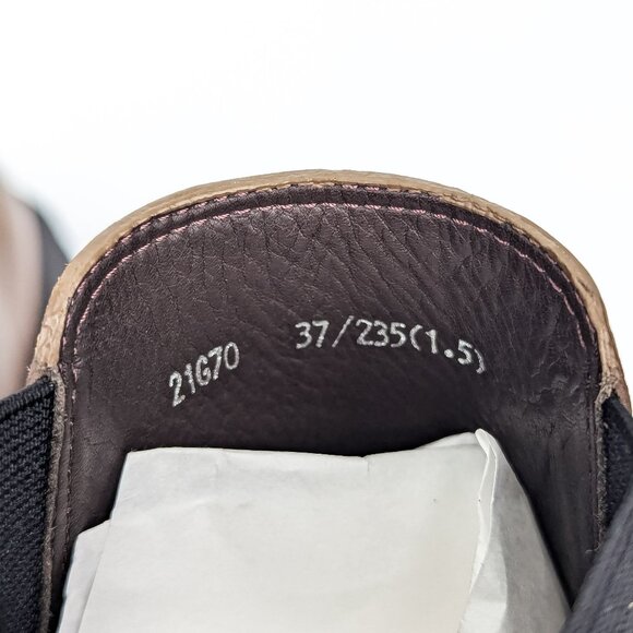 StudioLee Selection Women Green Leather Platform Chelsea Boots 7US EUR37 - Picture 8 of 9